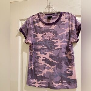 Harley-Davidson Kids Purple Camo Tee